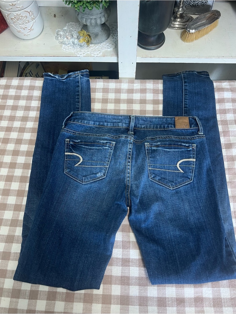 American eagle stretch skinny jeans 4 long